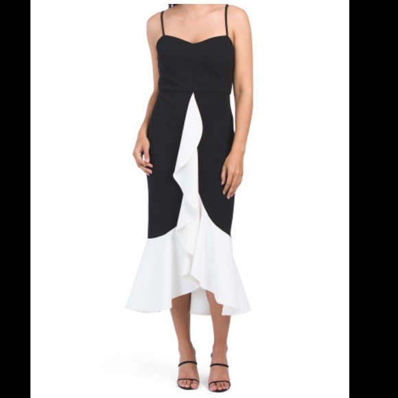 NWT RACHEL RACHEL ROY RUFFLE FRONT DRESS - Picture 3 of 4